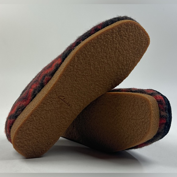 Clarks Wallabee Shacre Wool Mens Ankle Boots Shoes Aztec Black Orange 26168742 - Picture 8 of 10